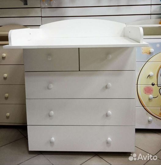 Детский комод с пеленальник 80 см(выстав.образец)