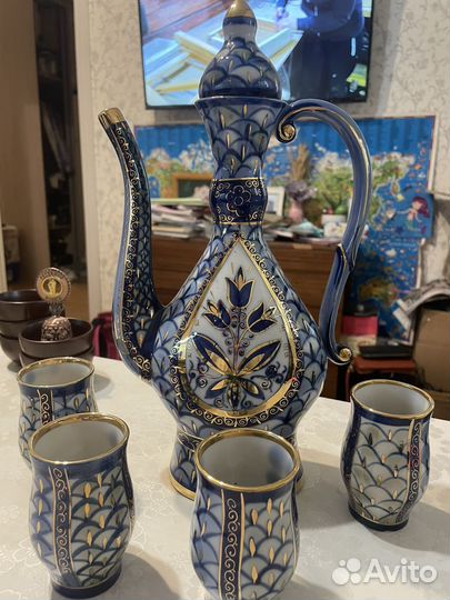 Чайный сервиз СССР синий