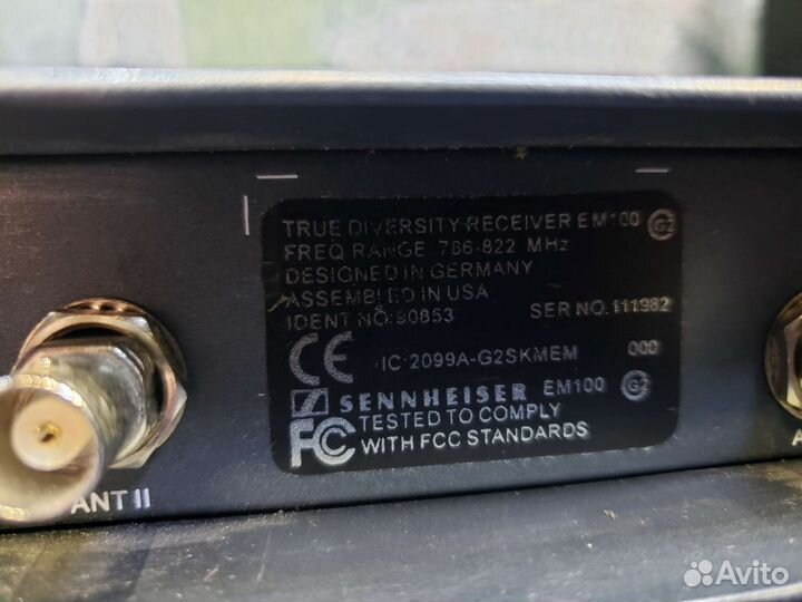 Радиомикрофон sennheiser ew 100