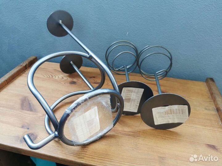 Подсвечники и подставка для вина Лофт