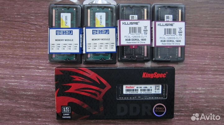 Оперативная память so-dimm ddr3 8 Gbt новая