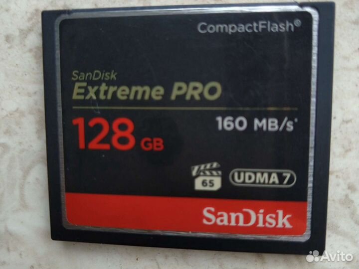 Compact Flash SanDisk Extreme PRO 128GB / 160 MB/s
