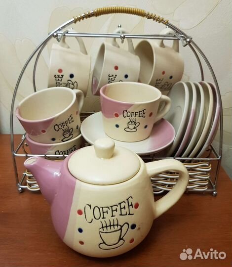 Кофейный сервиз керамический