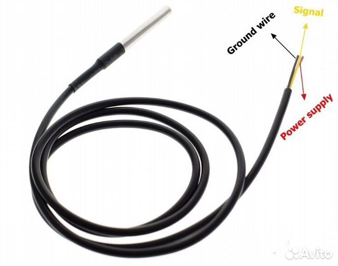 Датчик температуры DS18B20 герметичный