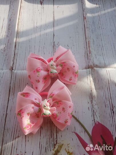 Резиночки для волос ручной работы