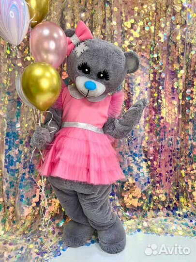 Поздравление от мишки Тедди (ростовая кукла)