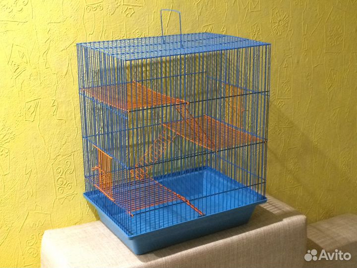 Большая четырехэтажная клетка Premium для животных