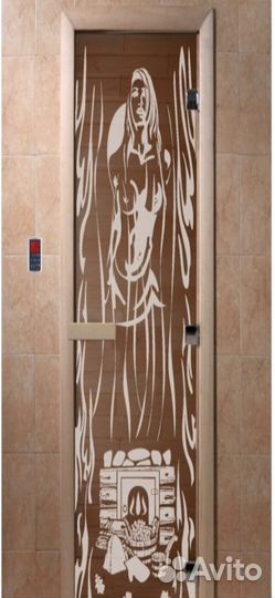 Стеклянные двери для сауны, бани