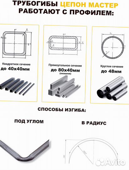 Трубогиб для профиля и круглой трубы