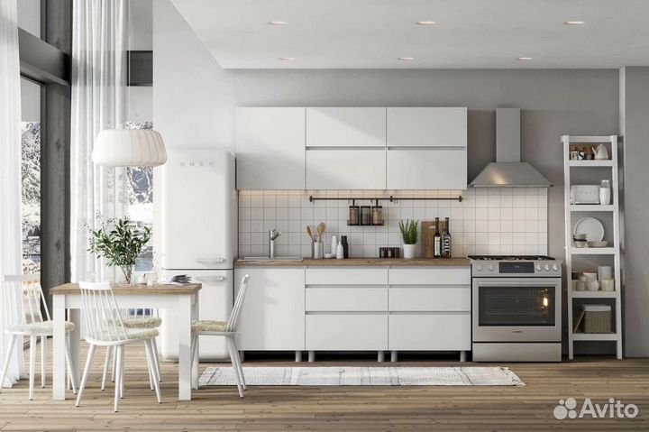 Кухонный гарнитур 2.0м. Шариковые направляющие