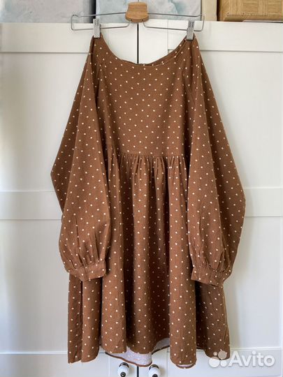 Платье из теплого хлопка в стиле Черешня