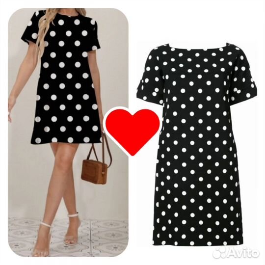 Платье в горох Gloria jeans и утягивающее