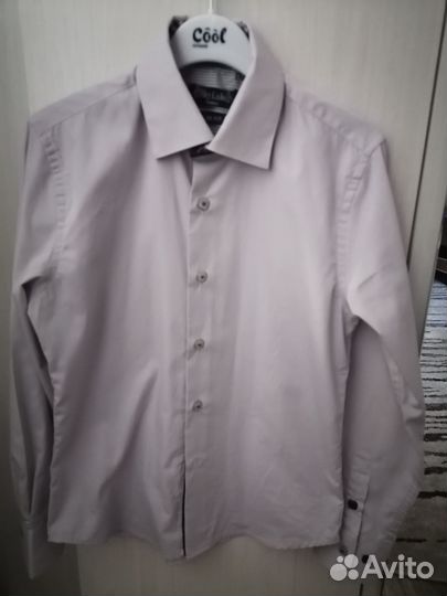 Рубашка для мальчика серая