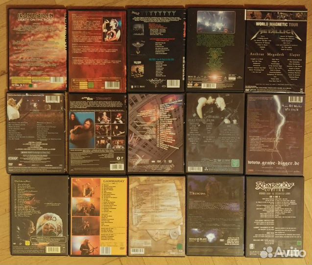 Концертные музыкальные DVD (рок, металл и др)