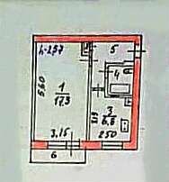 1-к. квартира, 32,2 м², 4/5 эт.