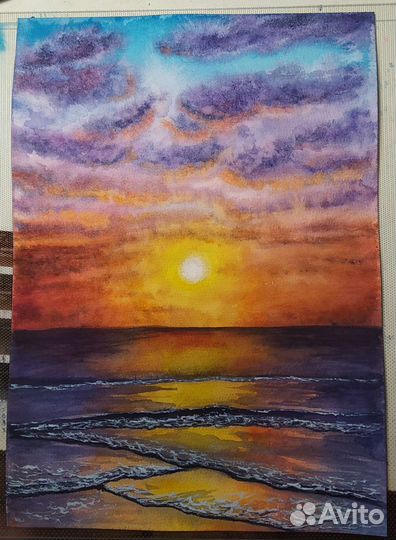 Акварельный пейзаж