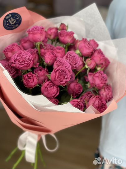 Пионовидные розы, розы с доставкой, букет