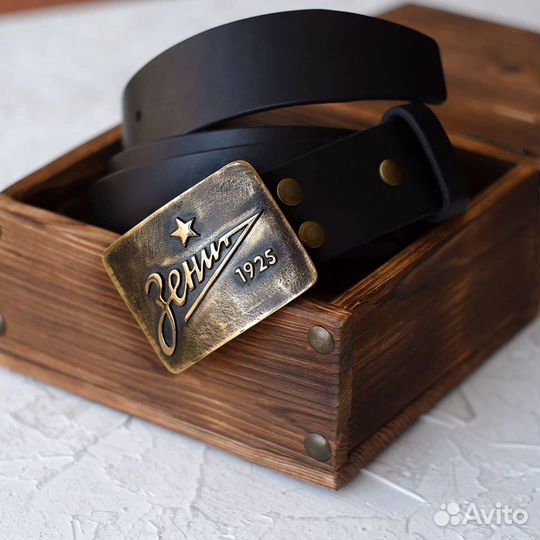 Ремень мужской кожаный