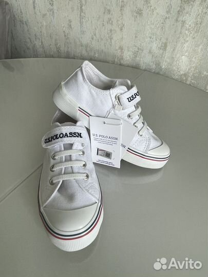 Кеды/ботинки новые оригинал us polo assn белые 31р