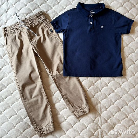 Джинсы футболка на мальчика 116