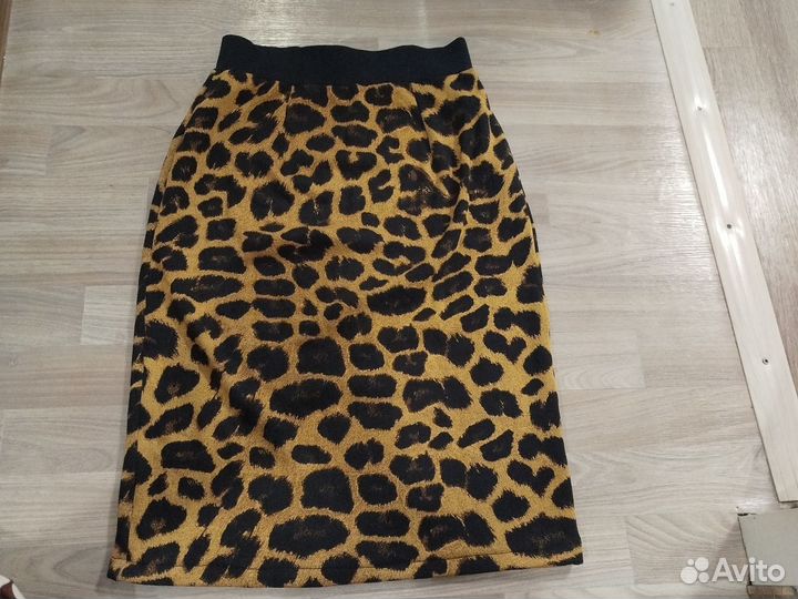 Юбка тёплая тигровая 46-48