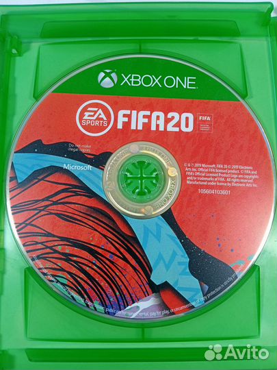 Диск для xbox ONE FIFA 20 б/у с гарантией