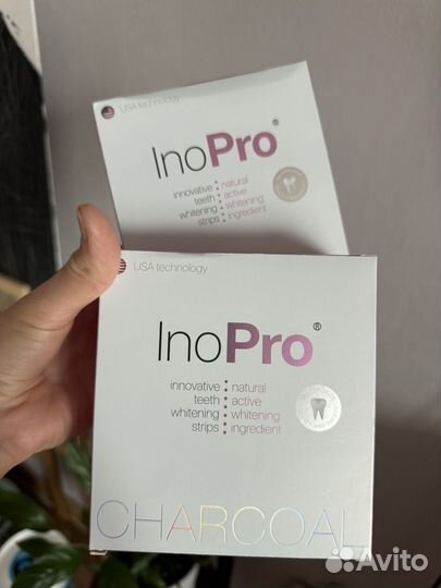 Отбеливающие полоски для зубов Ino Pro Charcoal