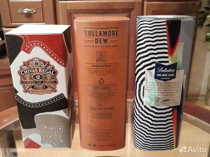 Коробки металлические от виски