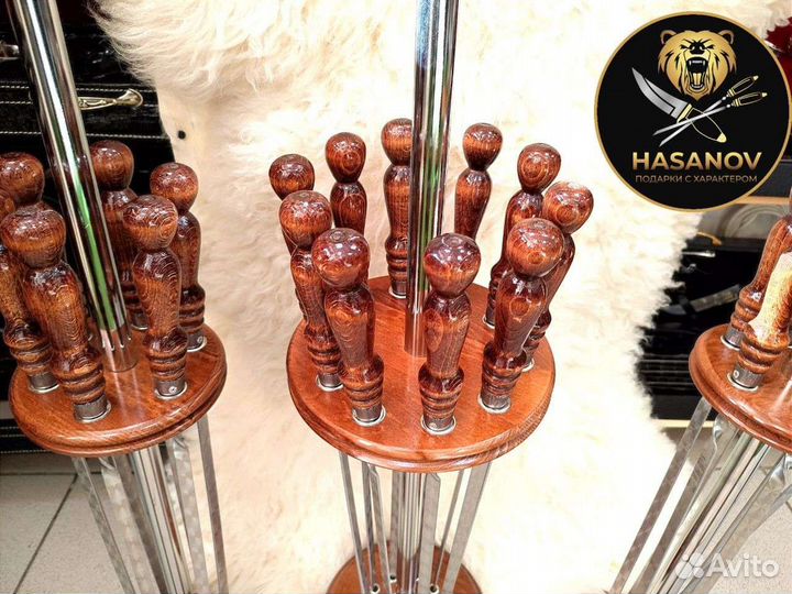 Подставка с шампурами Шашлычный набор