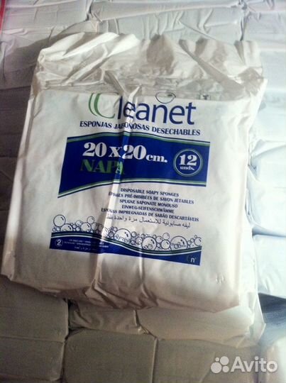 Губка пенообразующая Cleanet 20х20см 12шт в уп
