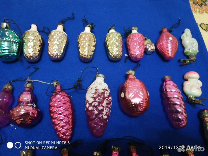 Ёлочные игрушки СССР большой набор