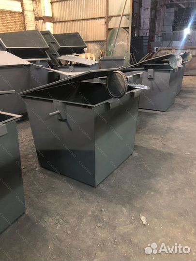 Мусорный евроконтейнер 1,1 м3 7-Е82