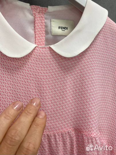 Fendi платье оригинал шелк 100