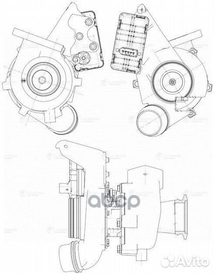 Турбокомпрессор для а/м BMW 3 (F30) (11) /5 (F10)