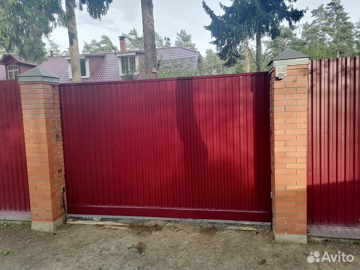 Откатные ворота под ключ