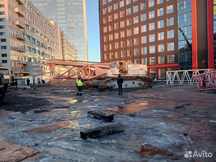 Монтаж гусеничного крана мкгс-100.1