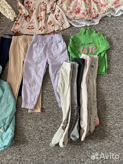 Пакет вещей на девочку 3-4 года размер 92-110