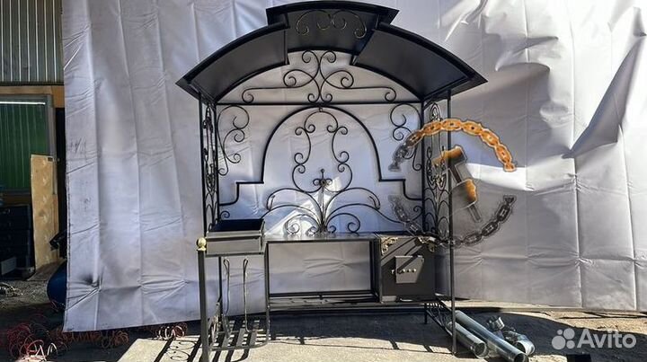 Мангальный комплекс в стиле лофт