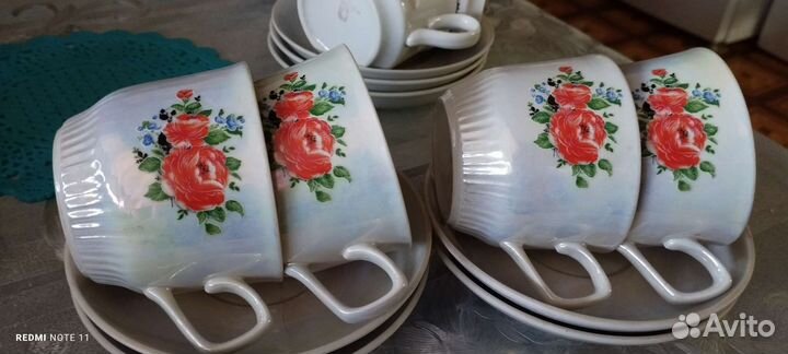 Чайные чашки с блюдцами СССР