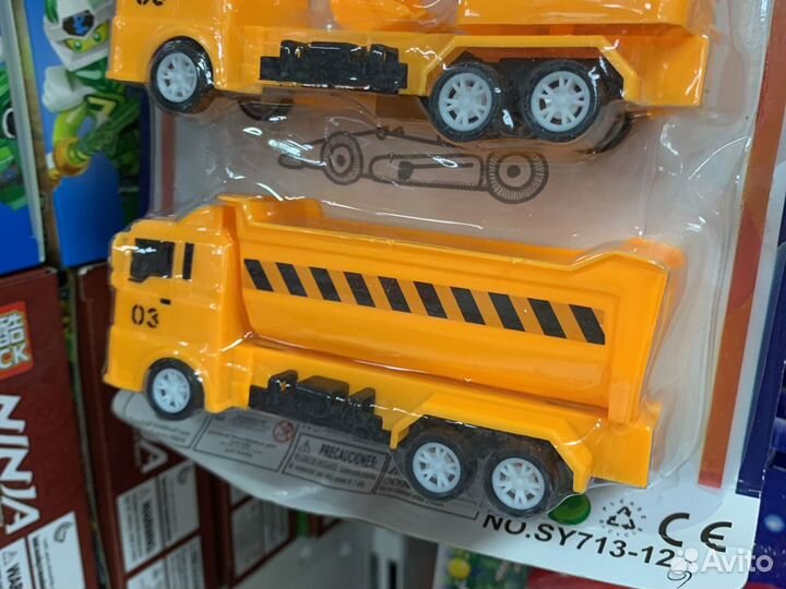 Набор машинок техника 4 штуки