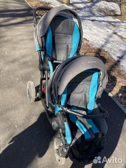 Коляска для двойни 2 в 1