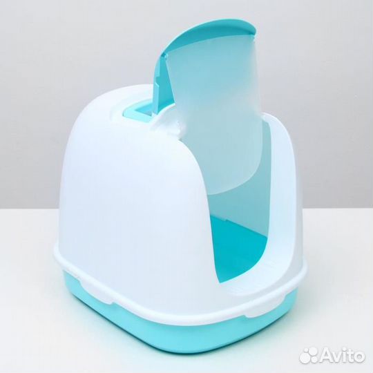 Туалет закрытый с совком, 47 х 40 х 39 см, бело-го