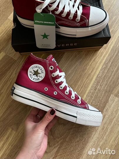 Кеды converse черный, бордовый (36-41)