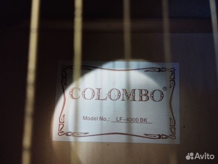 Акустическая гитара colombo LF-4000 BK