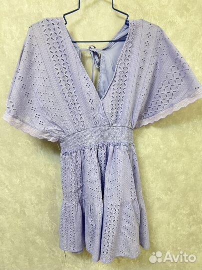 Платье летнее женское 42-46 нежно-фиолетовое