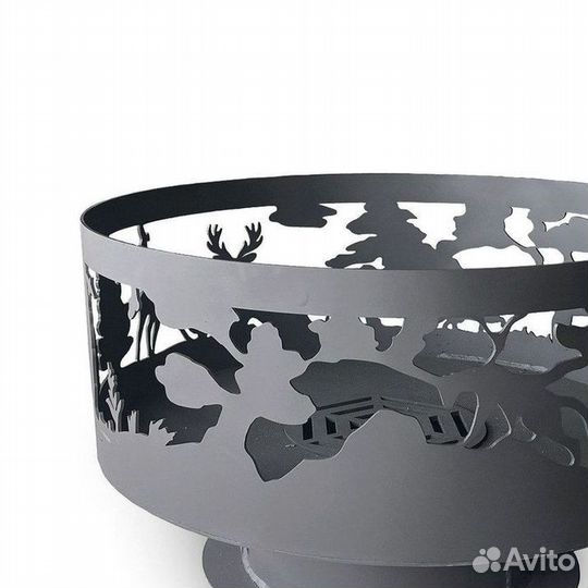 Костровая чаша рисунок леса 600мм высота 25см