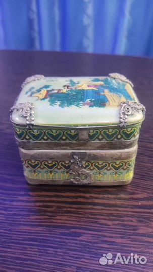 Шкатулка фарфоровая Старый Китай эротика