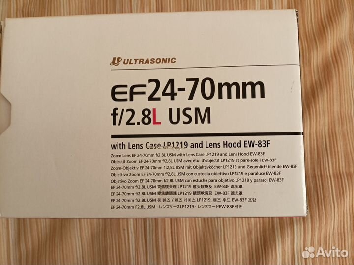 Объектив canon EF 24-70mm f/2.8L USM