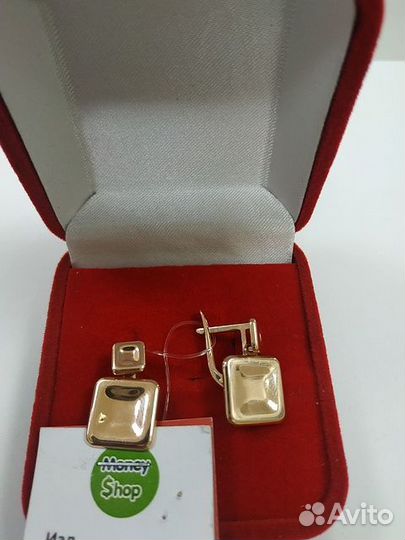 Золотые серьги (арт 87655) инт