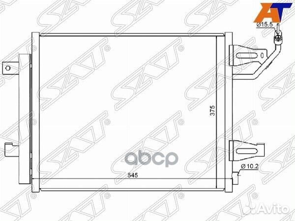 Радиатор кондиционера Mitsubishi Colt 02-12 / Colt